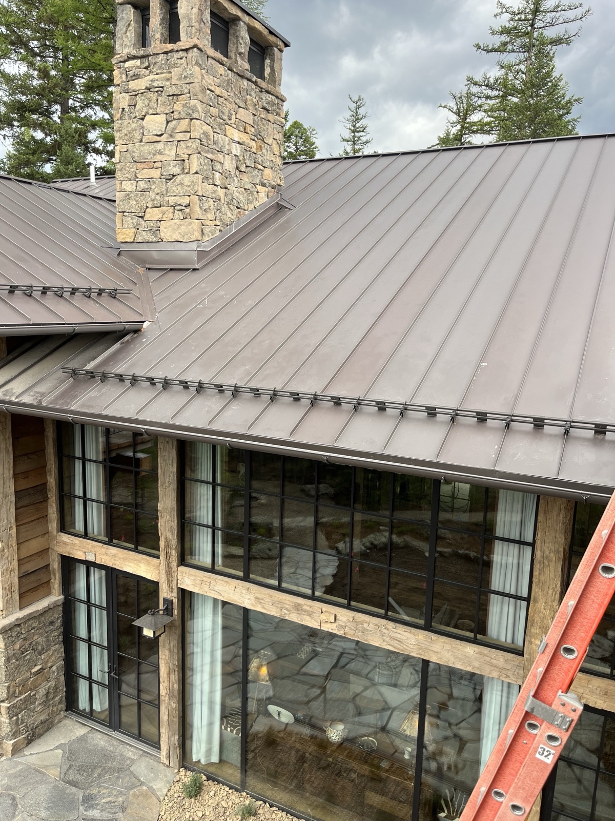 Vintage finish, dry — variegated grey-brown